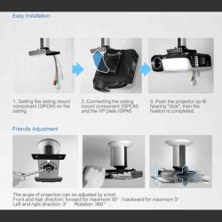 Prosjektor takfeste lengde 10cm