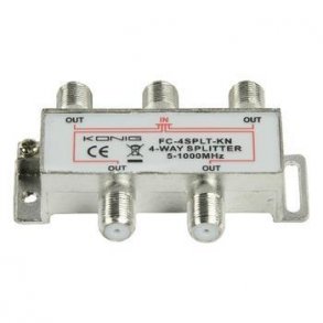 4-veis splitter 5-1000Mhz