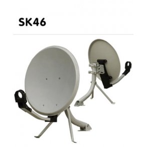 46x50cm parabol m/veggfeste, u/lnb