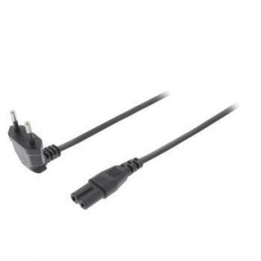 Euro strmkabel 5m sort