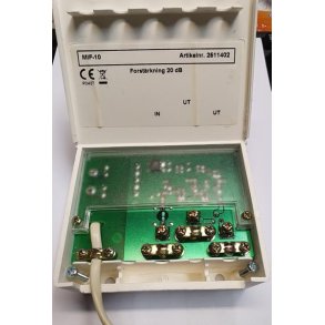 Distribusjonsforsterker 2 utganger, 20 dB